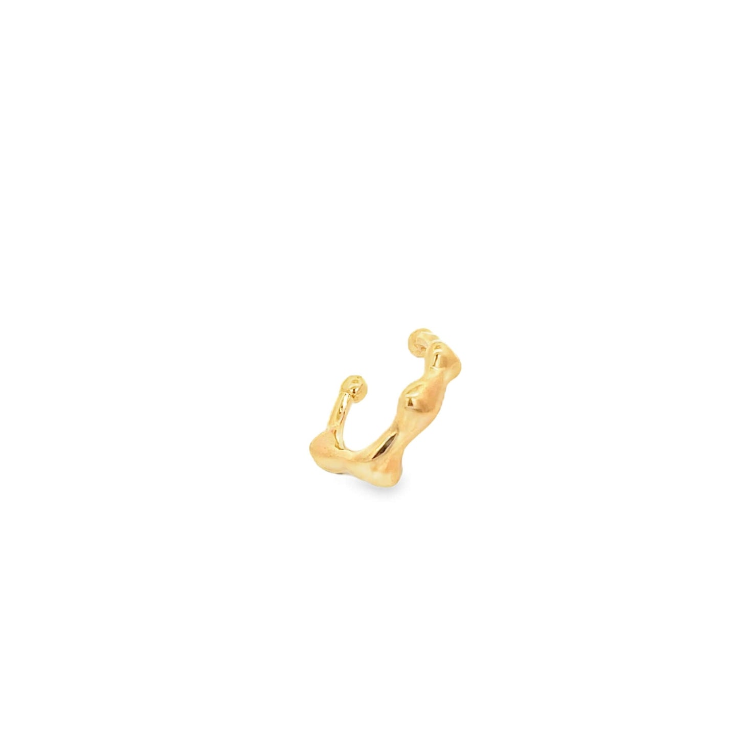 Abstract Designed Wavy Ear Cuff