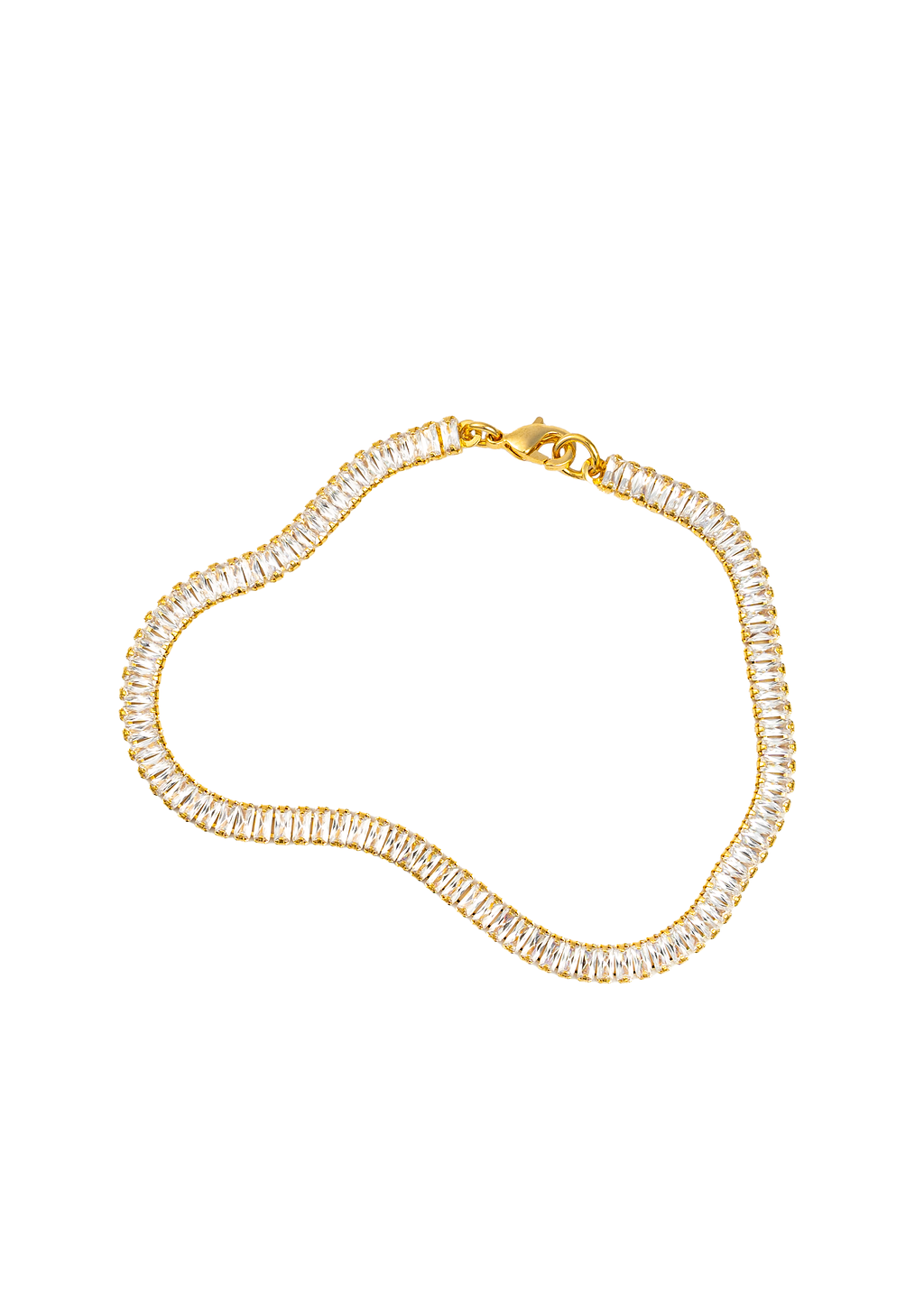 4mm Baguette Necklace / Bracelet (H120)